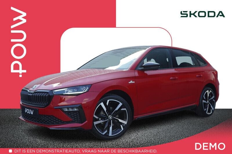 Rood Gebruikt 2024 Skoda Scala Monte Carlo Hatchback | € 27.900 (Iets duurder) - Afbeelding 1/4