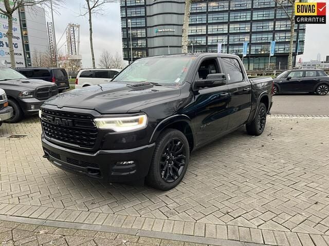 Zwart Nieuw 2024 Dodge Ram Limited Pickup | € 84.990 (Super prijs) - Afbeelding 1/4
