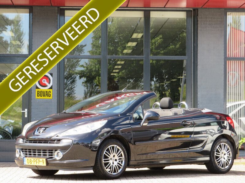 Zwart Gebruikt 2008 Peugeot 207 CC Cabriolet | € 4.900 (Iets duurder) - Afbeelding 1/4