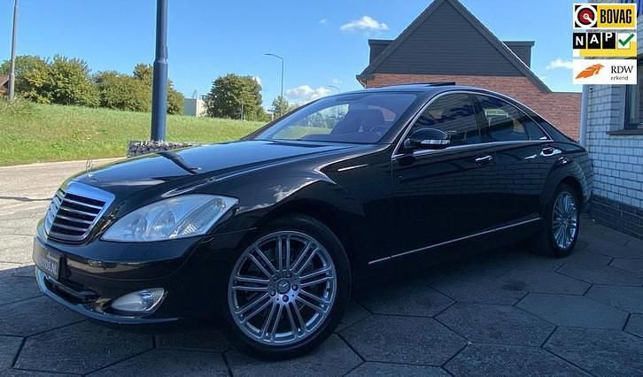 Zwart Occasion 2007 Mercedes S420 Prestige Sedan | € 5.945 (Super prijs) - Afbeelding 1/4