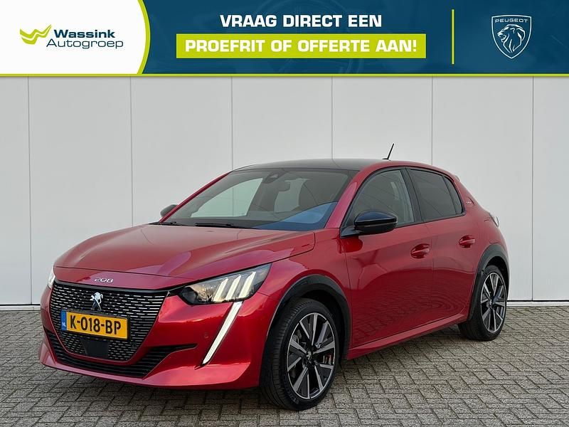 Rood Gebruikt 2020 Peugeot 208 GT-line Hatchback | € 14.940 (Eerlijke prijs) - Afbeelding 1/4