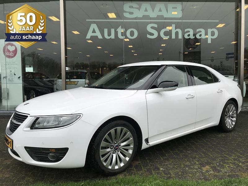 Wit Gebruikt 2010 Saab 9-5 Vector Sedan | € 18.900 - Afbeelding 1/4