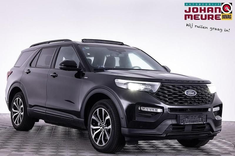 Zwart Gebruikt 2021 Ford Explorer ST-Line SUV | € 49.900 (Goede deal) - Afbeelding 1/4