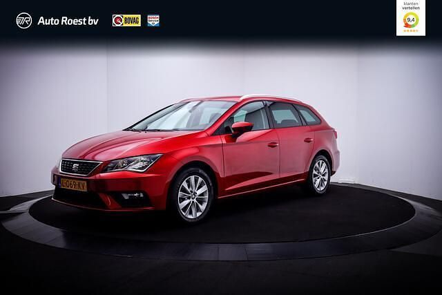 Rood Gebruikt 2019 Seat Leon ST Stationwagen | € 15.950 (Eerlijke prijs) - Afbeelding 1/4