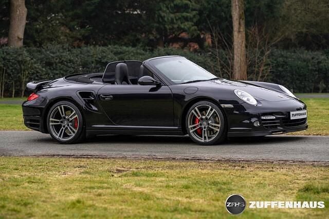 Occasion Porsche 911 Turbo Cabriolet Chrono 499 PK (367 kW) 2010 Zwart Cabriolet