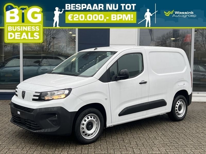 Kaolin white Nieuw 2024 Peugeot Partner MPV | € 22.299 (Eerlijke prijs) - Afbeelding 1/4