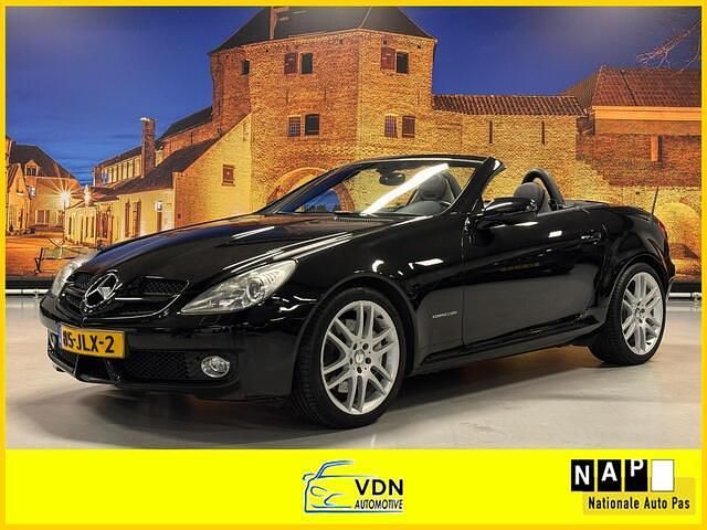 Zwart Gebruikt 2009 Mercedes SLK200 Prestige Cabriolet | € 12.950 (Eerlijke prijs) - Afbeelding 1/4