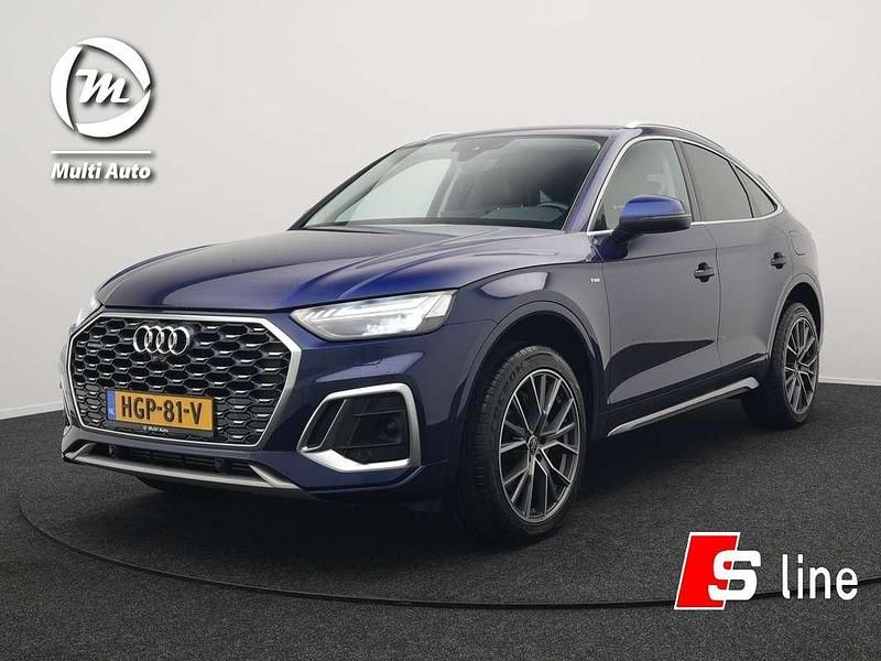 Blauw Gebruikt 2021 Audi Q5 Sportback S-Line SUV | € 36.740 - Afbeelding 1/3
