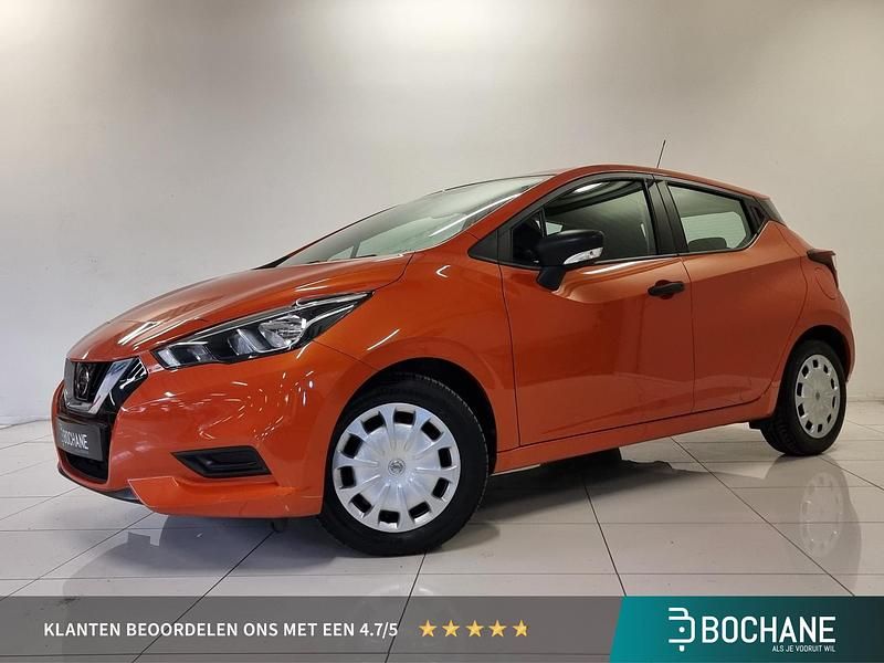 Oranje Occasion 2017 Nissan Micra Visia+ Hatchback | € 10.195 (Eerlijke prijs) - Afbeelding 1/4