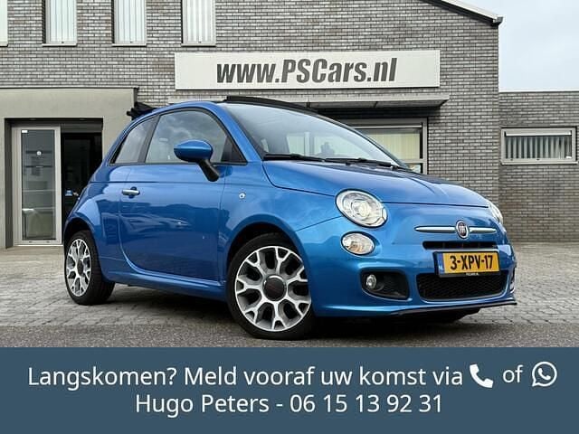 Blauw, metallic lak Gebruikt 2014 Fiat 500C Cabriolet | € 6.944 (Goede deal) - Afbeelding 1/4