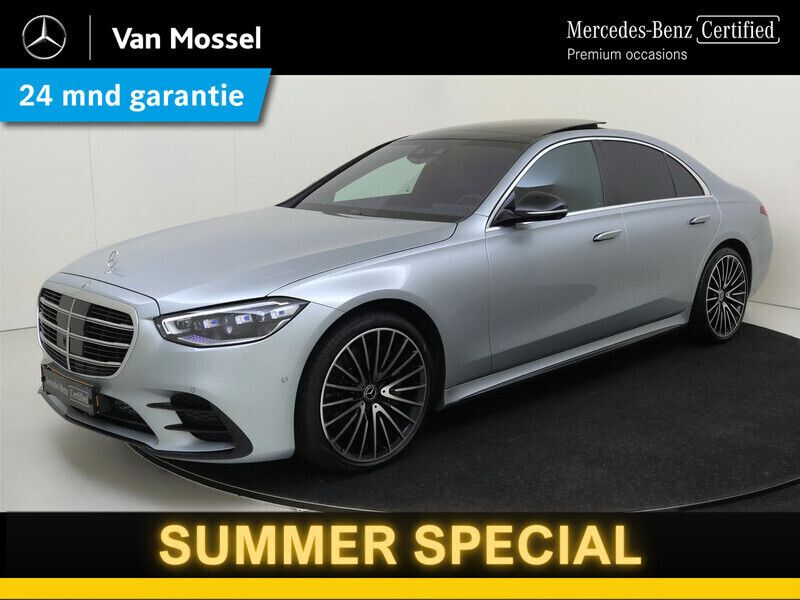 Grijs Gebruikt 2021 Mercedes S400 AMG line Sedan | € 89.945 (Super prijs) - Afbeelding 1/4