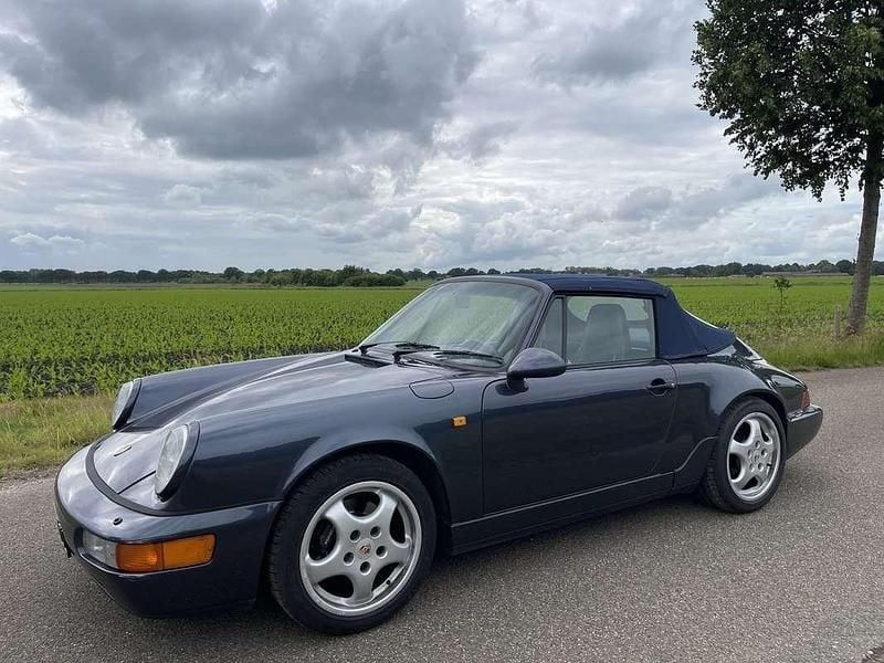 Blauw Gebruikt 1991 Porsche 911 Carrera Cabriolet Cabriolet | € 49.500 - Afbeelding 1/4