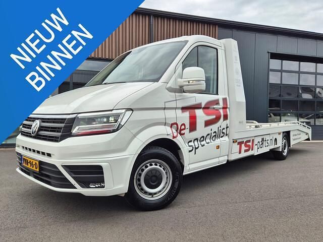 Wit Gebruikt 2023 VW Crafter Highline Van | € 64.950 - Afbeelding 1/4