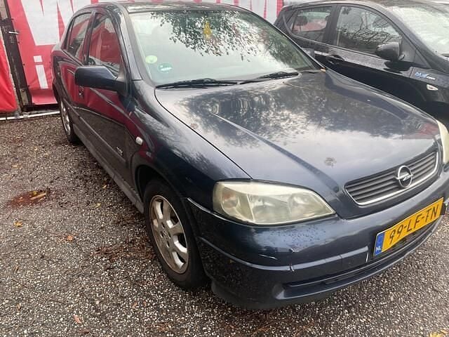 Blauw (metallic) Gebruikt 2002 Opel Astra Njoy Hatchback | € 750 (Super prijs) - Afbeelding 1/4