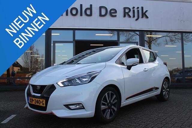 Wit Occasion 2017 Nissan Micra Acenta Hatchback | € 9.950 (Eerlijke prijs) - Afbeelding 1/4