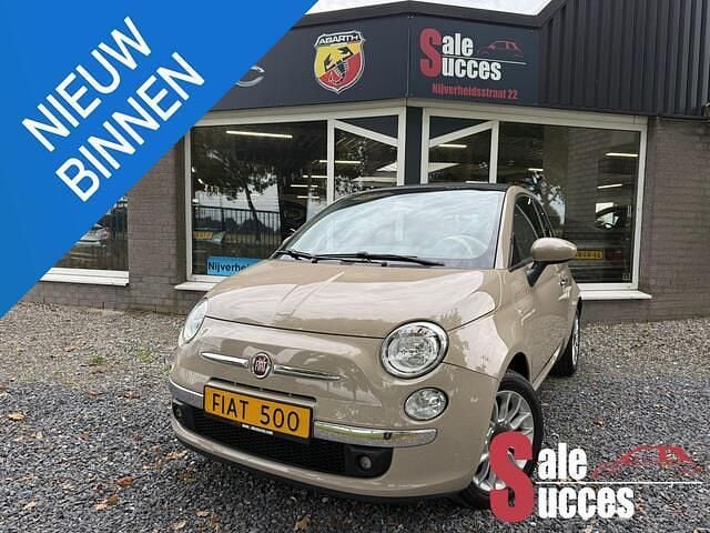 Beige Gebruikt 2013 Fiat 500C Lounge Cabriolet | € 7.490 (Eerlijke prijs) - Afbeelding 1/4