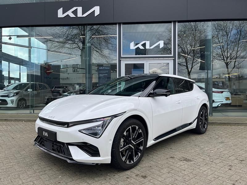 Wit Nieuw 2025 Kia EV6 GT-Line SUV | € 59.995 (Iets duurder) - Afbeelding 1/4