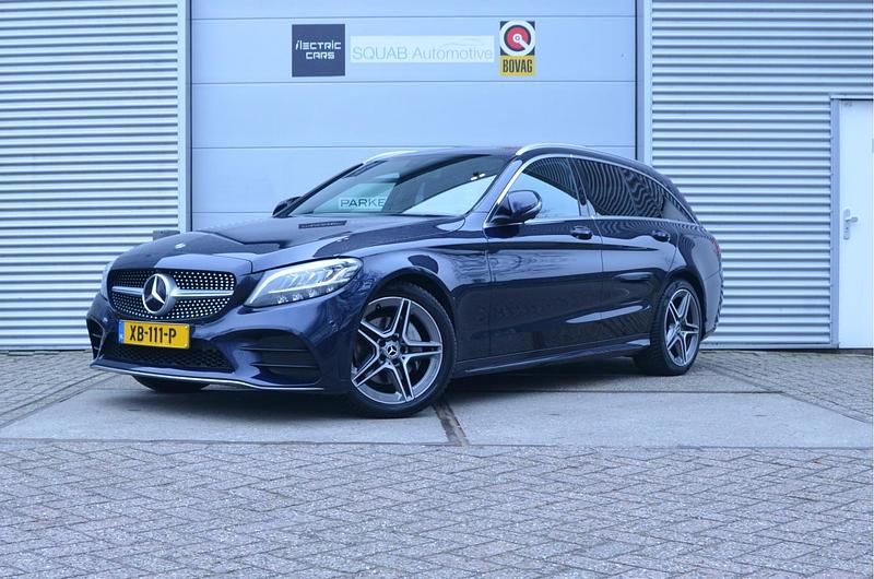 Blauw (metallic) Occasion 2018 Mercedes C180 Business Stationwagen | € 19.999 (Eerlijke prijs) - Afbeelding 1/4