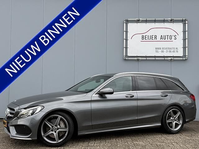 Grijs Gebruikt 2017 Mercedes C250 Premium Plus Stationwagen | € 25.945 (Eerlijke prijs) - Afbeelding 1/4
