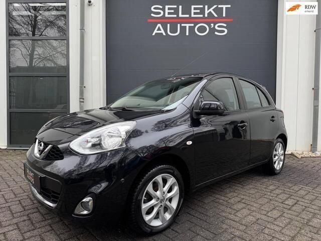 Zwart Gebruikt 2014 Nissan Micra S Hatchback | € 7.250 (Eerlijke prijs) - Afbeelding 1/4
