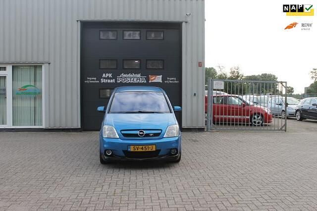 Blauw, metallic lak Gebruikt 2007 Opel Meriva OPC MPV | € 3.999 - Afbeelding 1/4