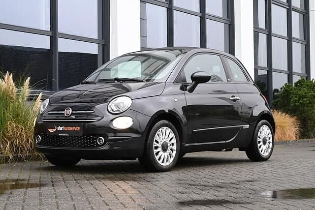 Zwart Gebruikt 2021 Fiat 500C Lounge Cabriolet | € 14.450 (Eerlijke prijs) - Afbeelding 1/4