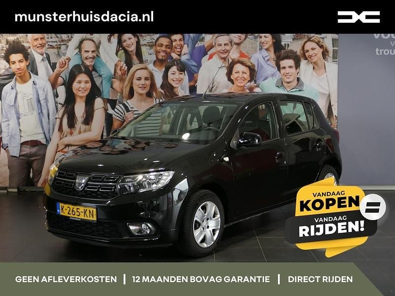 Zwart Gebruikt 2021 Dacia Sandero Comfort Hatchback | € 10.245 (Super prijs) - Afbeelding 1/4