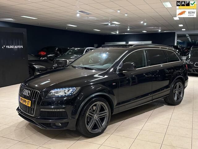 Zwart Gebruikt 2015 Audi Q7 S-Line SUV | € 12.950 - Afbeelding 1/4