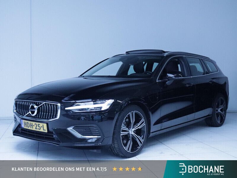 Zwart Gebruikt 2021 Volvo V60 Inscription Stationwagen | € 34.595 (Eerlijke prijs) - Afbeelding 1/4