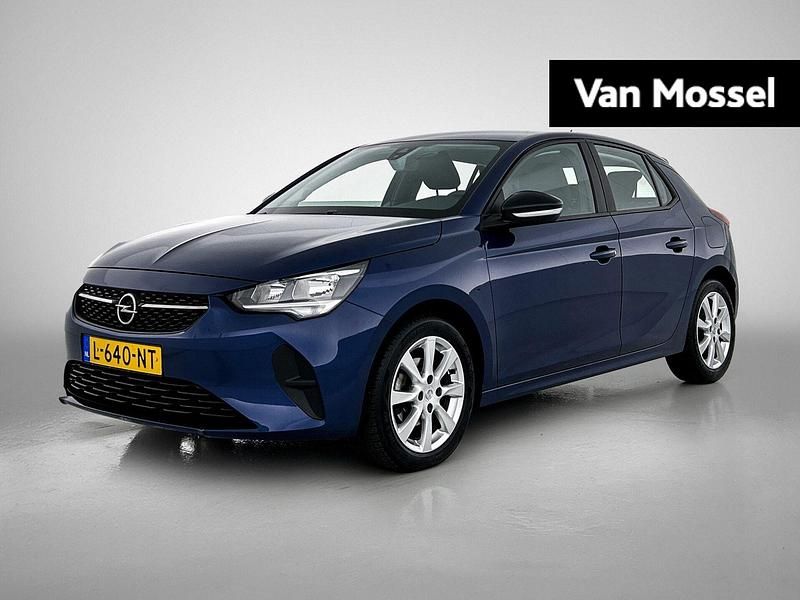 Blauw, metallic lak Gebruikt 2021 Opel Corsa Edition Hatchback | € 12.940 (Eerlijke prijs) - Afbeelding 1/4
