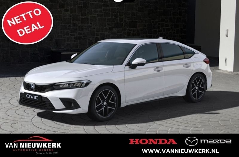Wit Nieuw 2024 Honda Civic Advance Hatchback | € 47.800 (Iets duurder) - Afbeelding 1/4