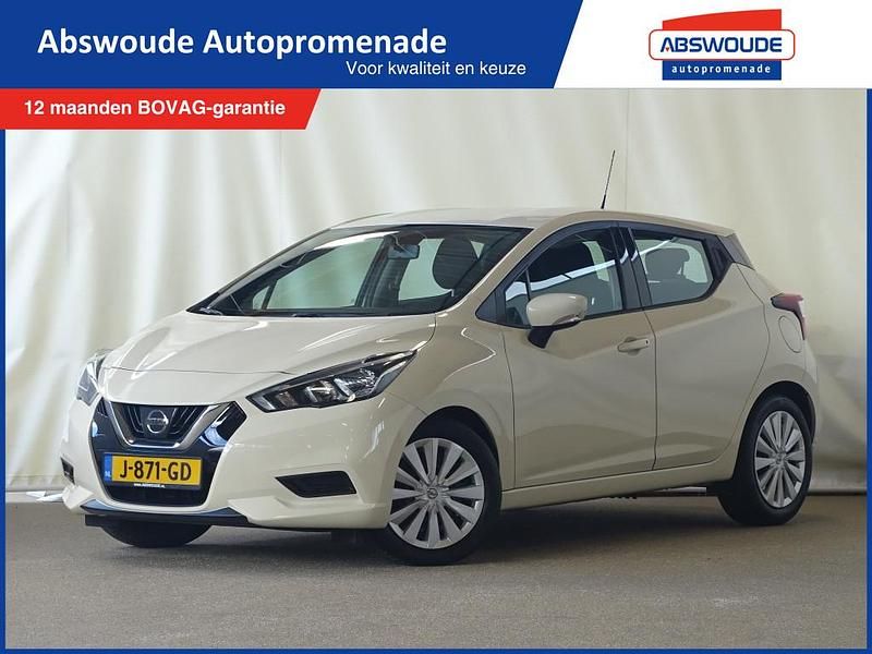Beige Occasion 2020 Nissan Micra Acenta Hatchback | € 12.995 (Eerlijke prijs) - Afbeelding 1/4