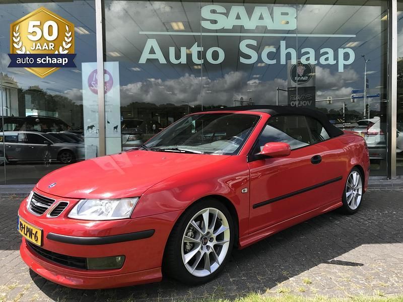 Rood Gebruikt 2007 Saab 9-3 Cabriolet Aero Cabriolet | € 13.500 (Eerlijke prijs) - Afbeelding 1/4
