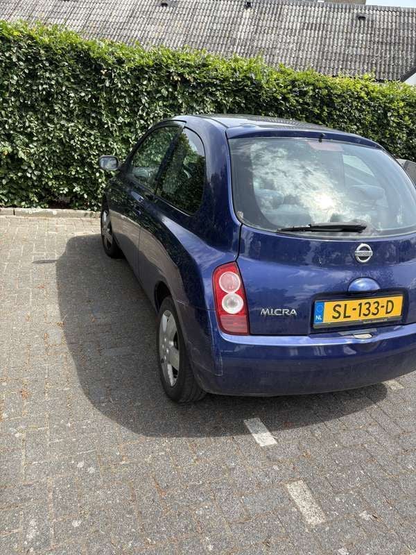 Blauw Gebruikt 2004 Nissan Micra Visia Hatchback | € 600 (Super prijs) - Afbeelding 1/4