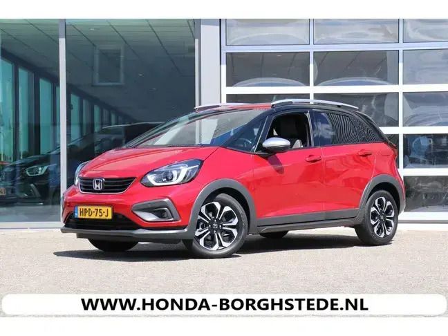 Rood Gebruikt 2020 Honda Jazz Hybrid Hatchback | € 22.950 (Eerlijke prijs) - Afbeelding 1/4