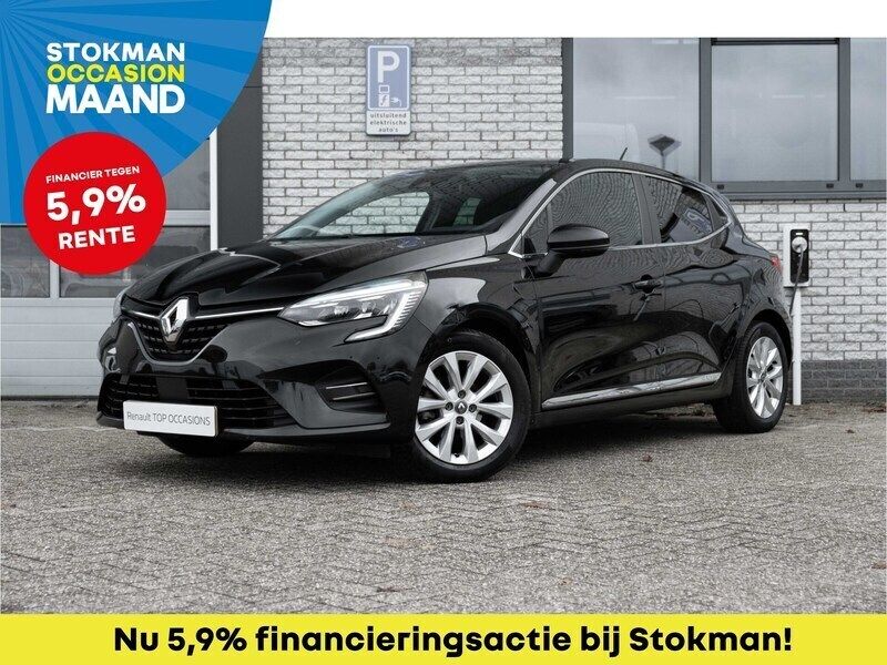 Zwart metallic Gebruikt 2020 Renault Clio V Intens Hatchback | € 12.900 (Iets duurder) - Afbeelding 1/3