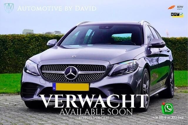 Grijs Gebruikt 2019 Mercedes C200 AMG line Stationwagen | € 26.850 (Eerlijke prijs) - Afbeelding 1/4