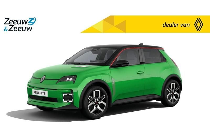 Vert pop / noir etoile Gebruikt 2024 Renault R5 Techno Hatchback | € 32.900 - Afbeelding 1/4