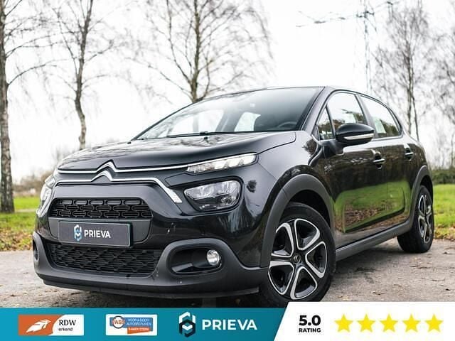 Zwart Gebruikt 2022 Citroën C3 PureTech Hatchback | € 10.495 (Super prijs) - Afbeelding 1/4