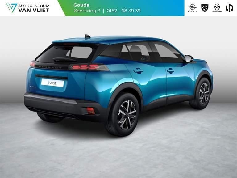 Bleu obsession (blauw metallic) Nieuw 2025 Peugeot e-2008 Style SUV | € 37.300 (Eerlijke prijs) - Afbeelding 1/4