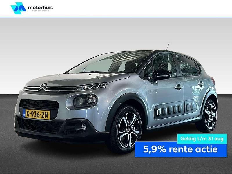 Grijs, metallic lak Gebruikt 2020 Citroën C3 Feel Hatchback | € 13.440 (Iets duurder) - Afbeelding 1/4