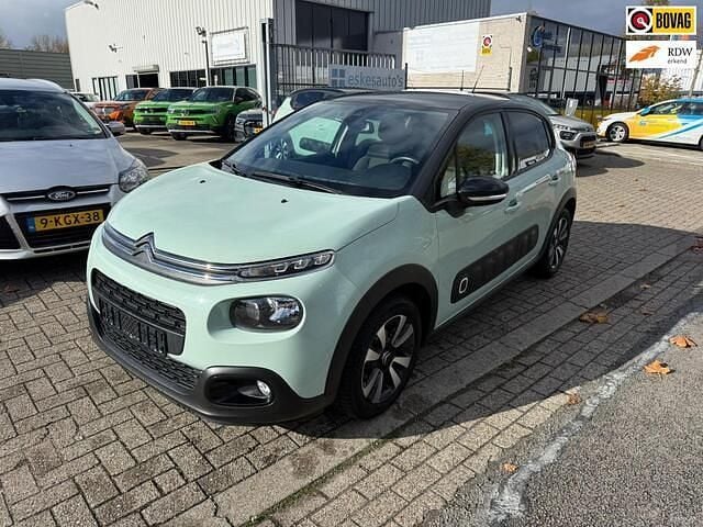 Groen Gebruikt 2020 Citroën C3 Feel Hatchback | € 12.850 (Eerlijke prijs) - Afbeelding 1/4