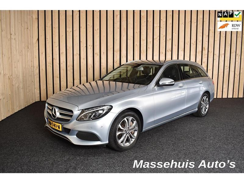 Grijs Gebruikt 2015 Mercedes C350 Edition Stationwagen | € 14.950 (Eerlijke prijs) - Afbeelding 1/4