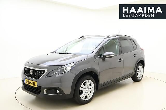 Grijs Gebruikt 2019 Peugeot 2008 Signature Sky SUV | € 13.950 (Super prijs) - Afbeelding 1/4