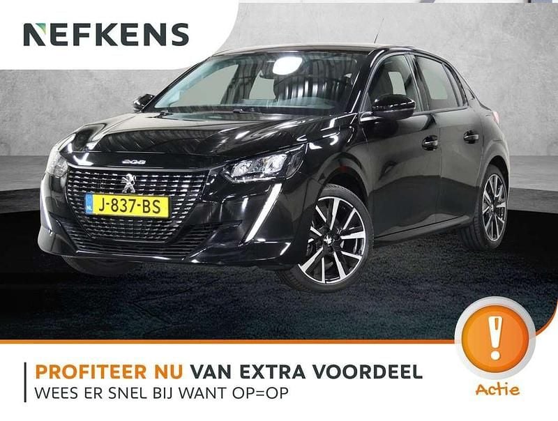 Zwart Gebruikt 2020 Peugeot 208 Allure Hatchback | € 15.225 (Eerlijke prijs) - Afbeelding 1/3