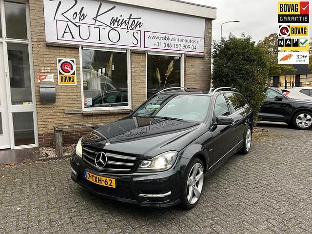 Zwart Gebruikt 2014 Mercedes C180 Ambition Stationwagen | € 9.950 (Eerlijke prijs) - Afbeelding 1/4