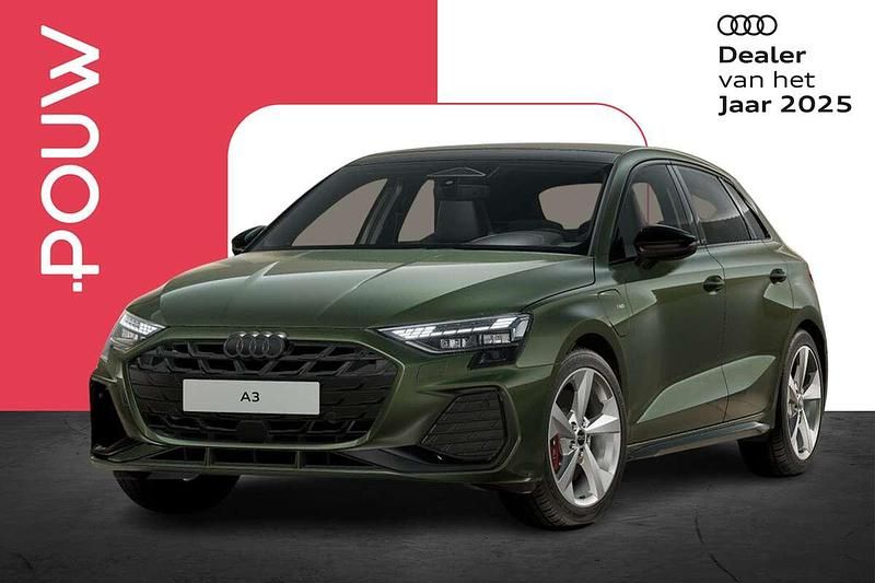 Groen Nieuw 2025 Audi A3 Sportback e-tron Competition Hatchback | € 59.950 (Duur) - Afbeelding 1/4