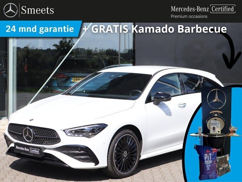 Wit Gebruikt 2024 Mercedes CLA250 Shooting Brake AMG line Stationwagen | € 43.750 (Iets duurder) - Afbeelding 1/4