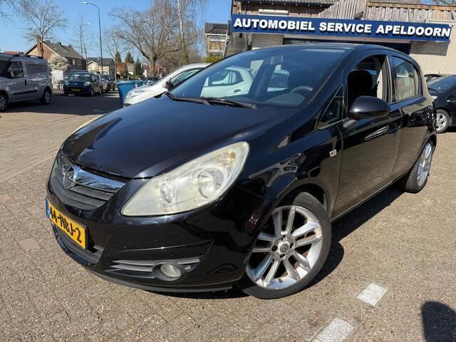 Zwart Gebruikt 2008 Opel Corsa Enjoy Stationwagen | € 3.650 (Eerlijke prijs) - Afbeelding 1/4