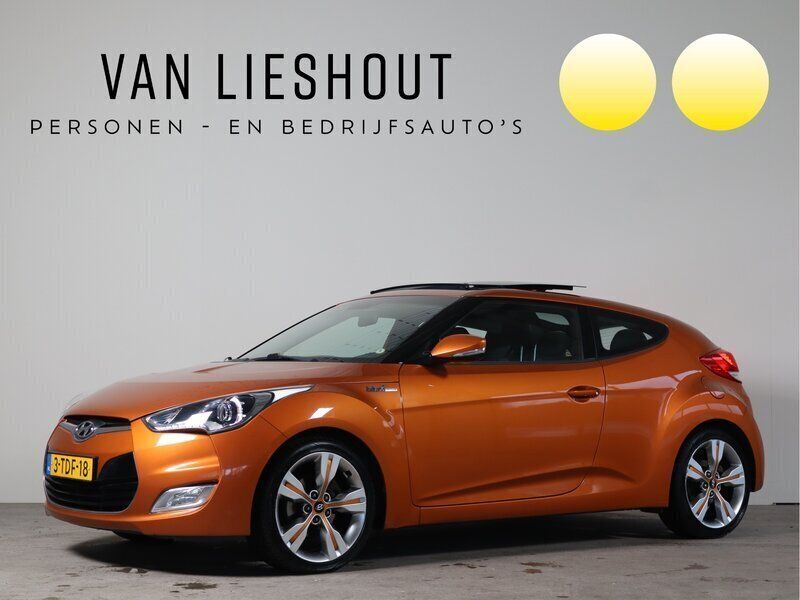 Oranje, metallic lak Gebruikt 2013 Hyundai Veloster Hatchback | € 9.900 (Duur) - Afbeelding 1/4